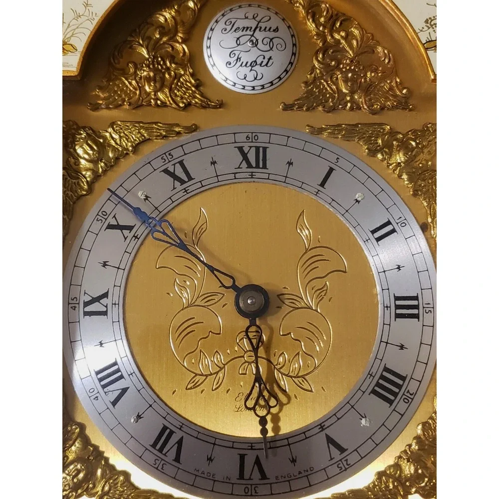 Hand‎ Painted Chinioserie English Bracket Clock by Elliott of London